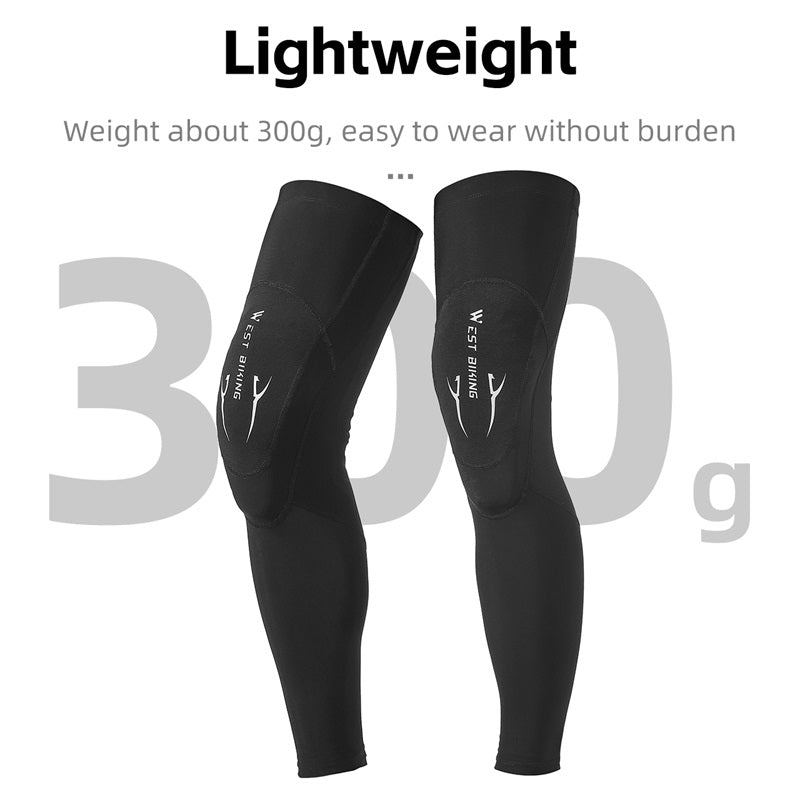 WEST BIKING YP0213079 Elastic Cycling Leg Cover Anti-slip Protective Sleeve WEST BIKING YP0213079 Elastic Cycling Leg Cover Anti-slip Protective Sleeve